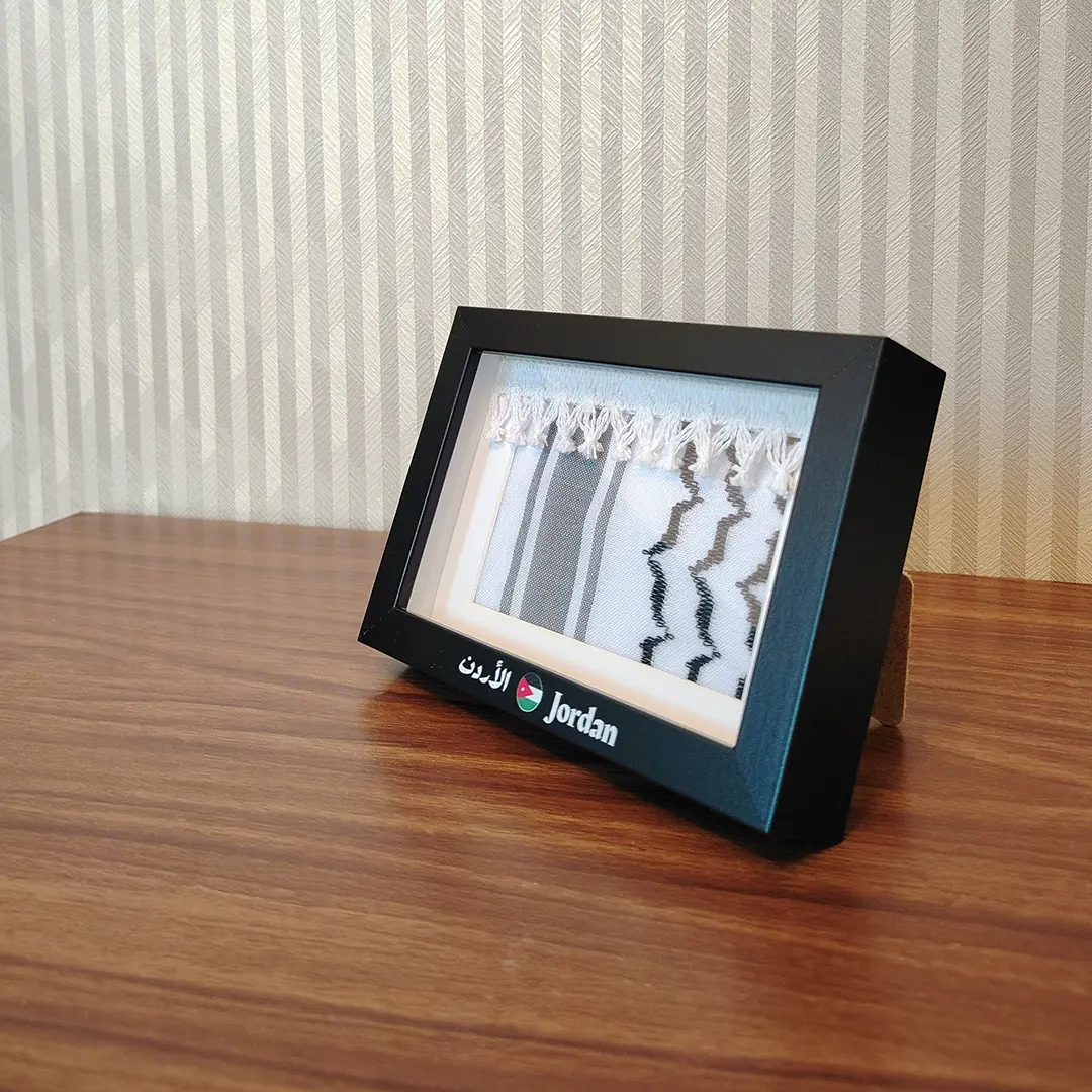 إطار مصغّر للكوفية الفلسطينية